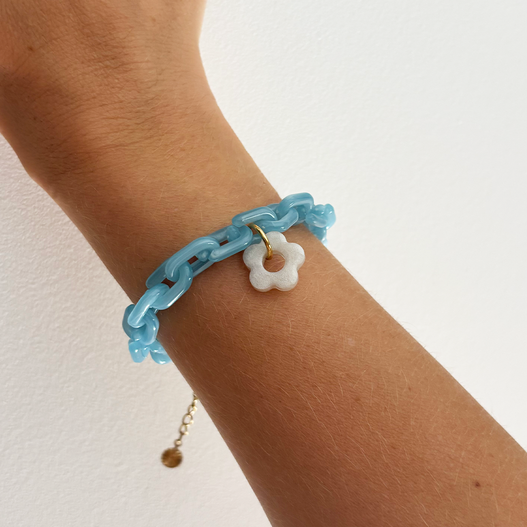 Bracelet chaîne acrylique - Sky