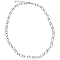 Collier maille forçat alternée 7mm - Acier Inoxydable Argenté